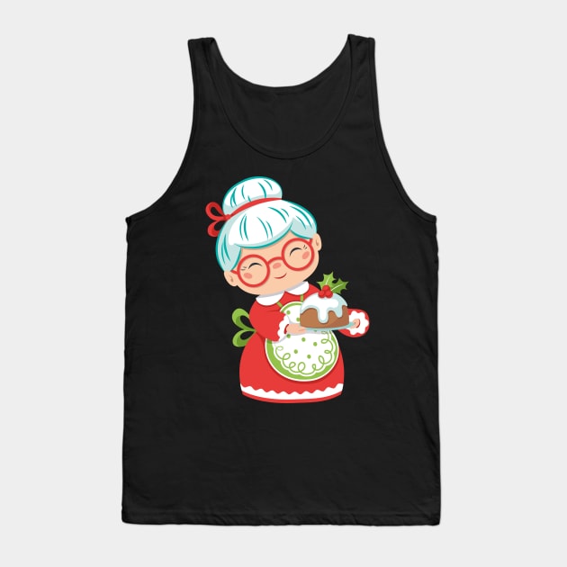 Cute Christmas Granny Tank Top by kameleon